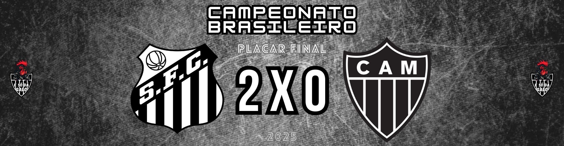 No pior jogo da temporada, Galo sai derrotado na Vila Belmiro