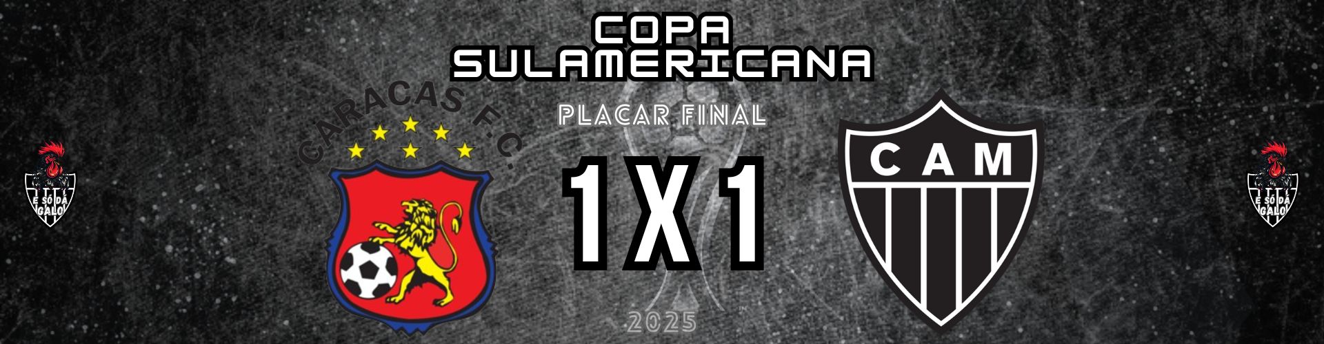 Com time Misto, Galo apenas empata contra o Caracas pela Sulamericana