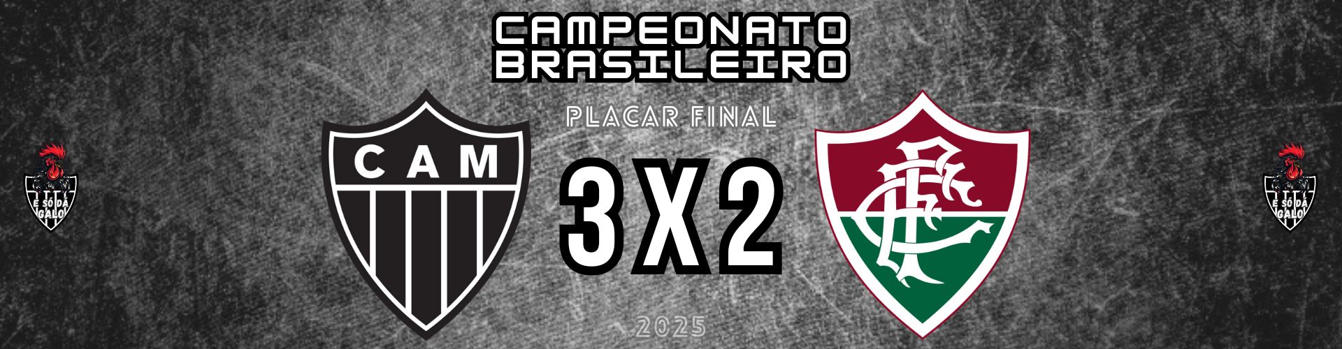 Em segundo tempo emocionante, Galo consegue vitória em cima do Fluminense